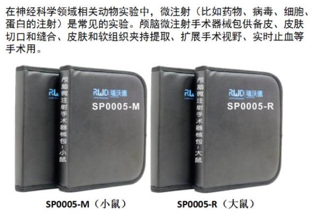 颅脑微注射手术器械包（大、小鼠）